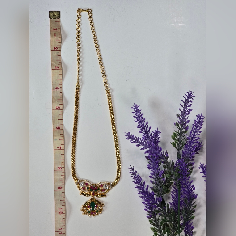 Indian Wedding Necklace, Authentic Ruby - image 2